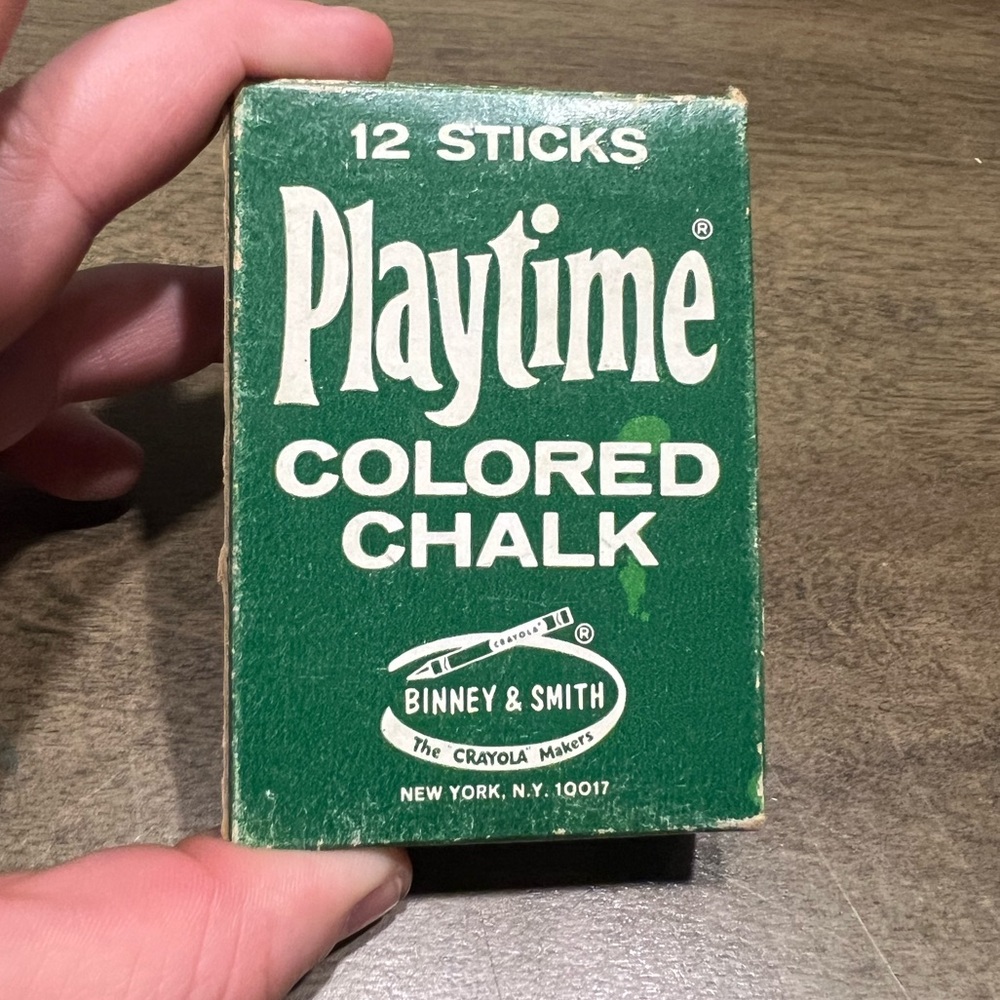 Playtime Colored Chalk - Green Box by